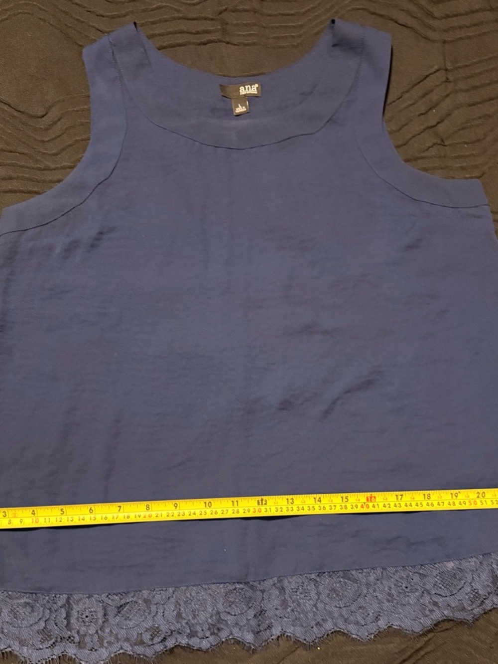 a.n.a Lavender Lace-Hem Sleeveless Camisole